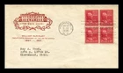 US COVER WILLIAM MCKINLEY PRESIDENTIAL SERIES FDC SCOTT 829 BLOCK HF CACHET