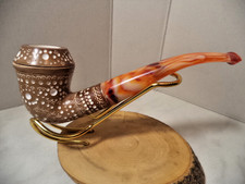 SERVI PIPA PIPE PFEIFE IN SCHIUMA  MEERSCHAUM BULLDOG BROWN 25D(26) NUOVA