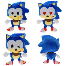 Sonic the Hedgehog Plush 8" Sega Video Game Movie Stuffed Toy Soft Doll Plushie