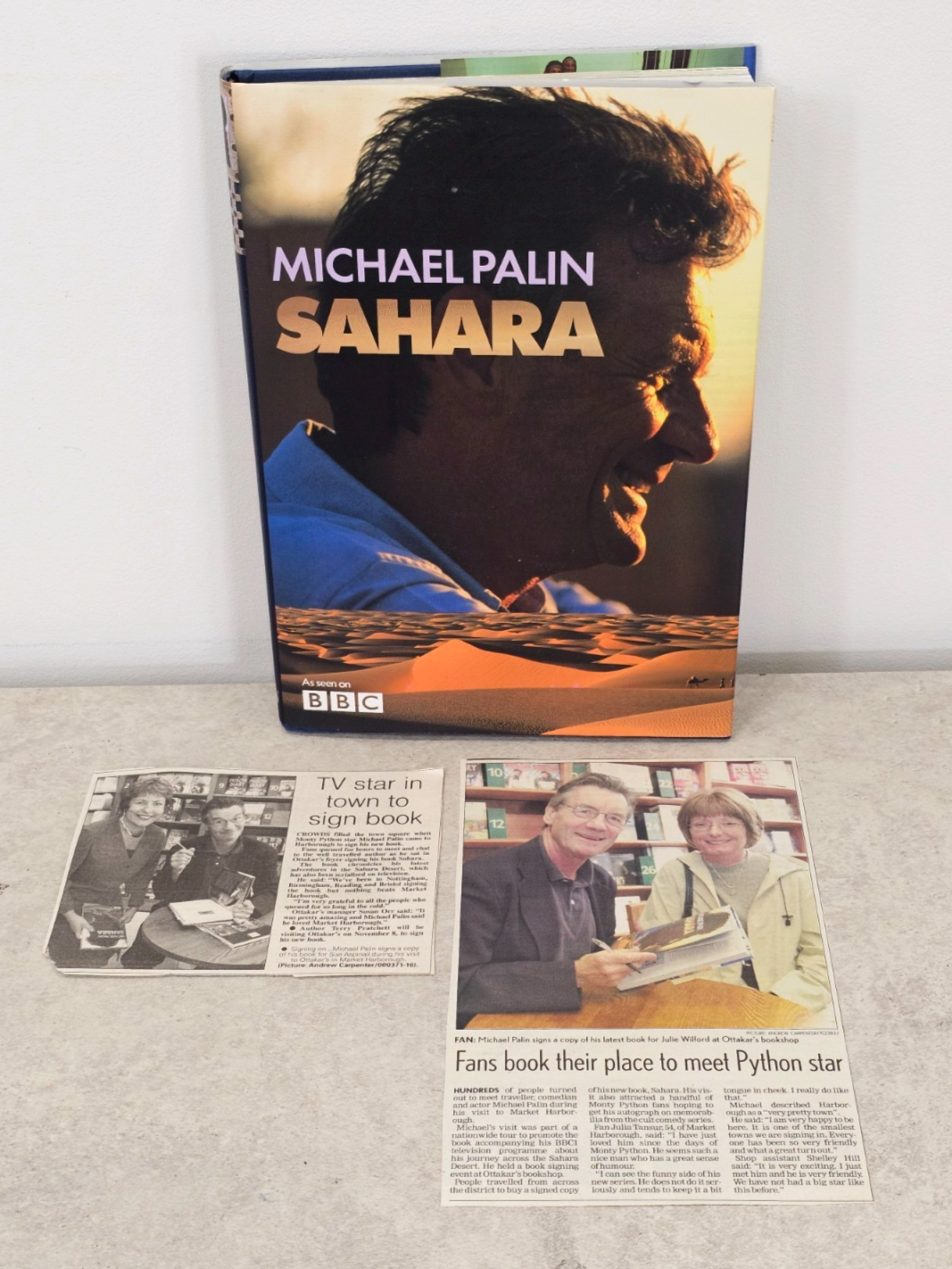 Sahara by Michael Palin (2003, Hardcover) Signed