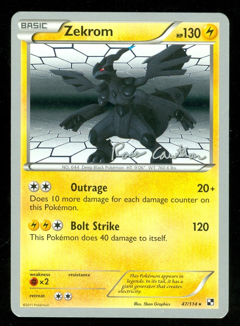 Pokemon ZEKROM 47/114 Black & White 2011 World Championships - NEAR MINT/MINT