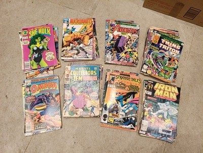 65x 1970's Marvel Silver Age Comic Book Mixed Bundle Vintage 
