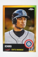 Ichiro Suzuki 2022 Topps Chrome Platinum Anniversary Gold Refractor #'d 46/50
