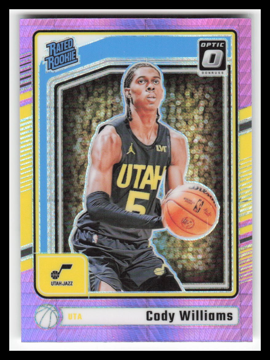 2024-25 Donruss Optic Hyper Pink #298 Cody Williams RR