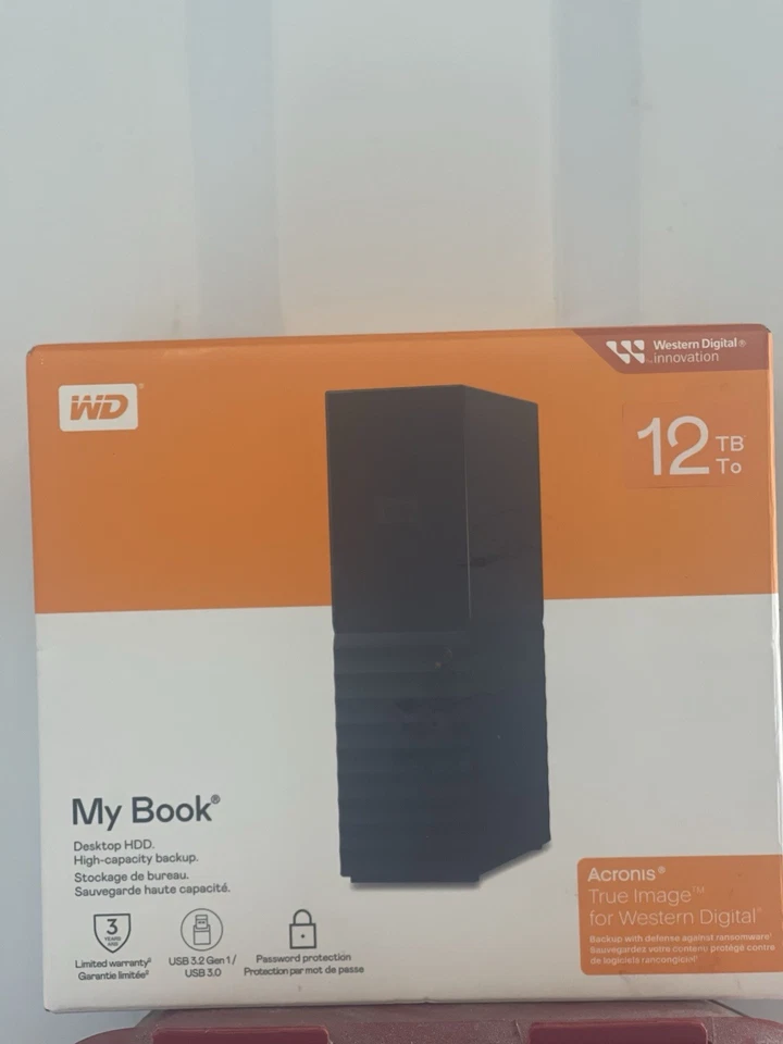 Western Digital WDBBGB0120HBK-NEWM 12TB External Desktop Hard Drive (Black) - Image 2 of 3