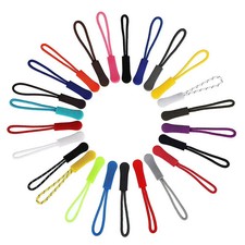 10Pcs Zipper Pull Puller End Fit Rope Tag Replacement Clip Broken Buckle Fixe