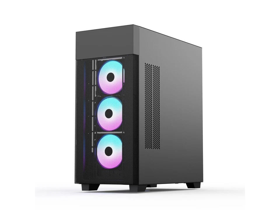 Rosewill FBM-X7 Black ATX Mid Tower Case - Hinged Tempered Glass Side Panel, Hig - Image 3 of 4