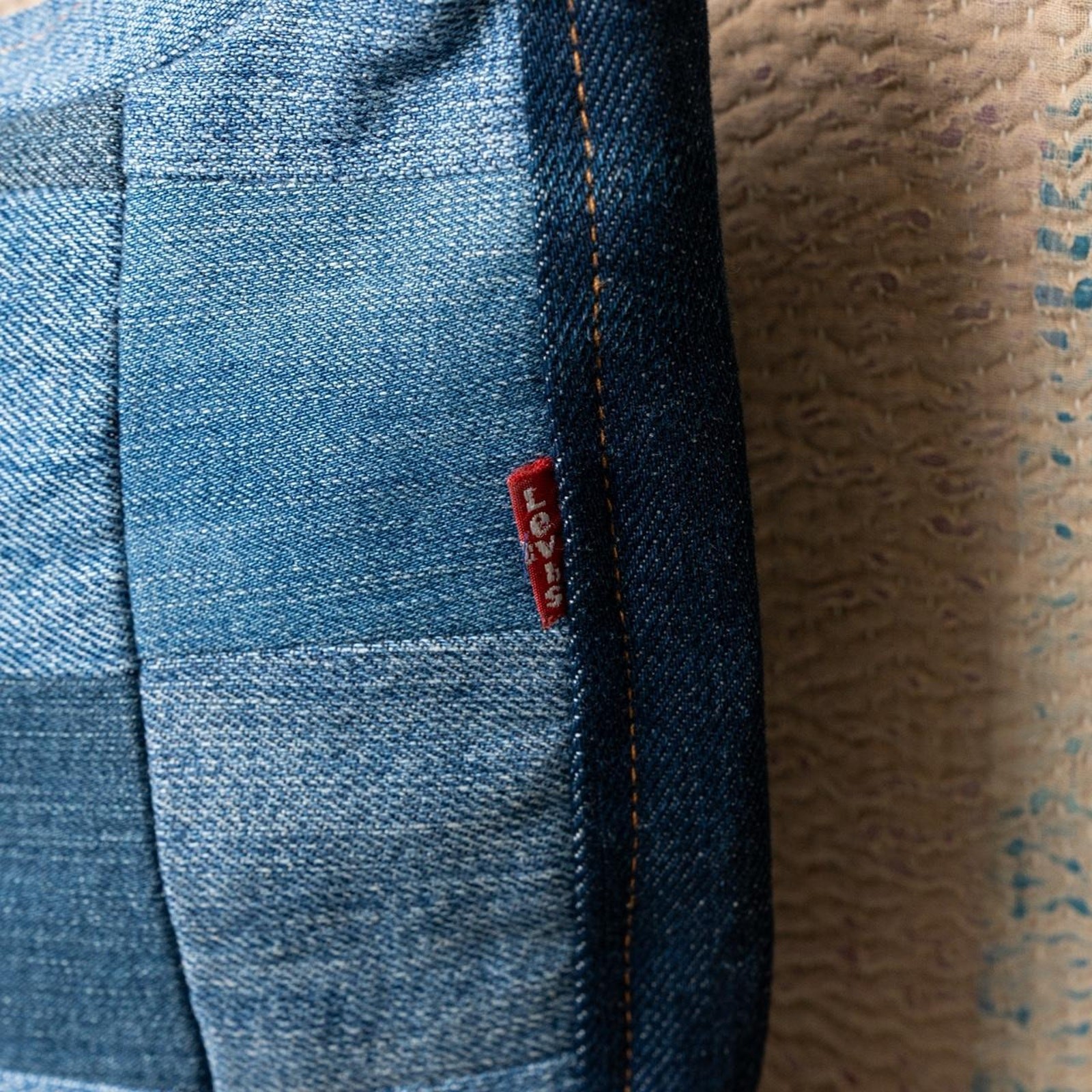 Upcycled levis crossbody bag / Patchwork Shoulder… - image 6