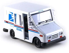 USPS Mail Truck 1:36 Die Cast Model Car Pull Back Action Toy Vehicle Collectible