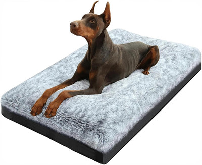 Premium Washable Orthopedic Dog Bed   35'' Extra Large Crate Mat with Non-Slip Ba