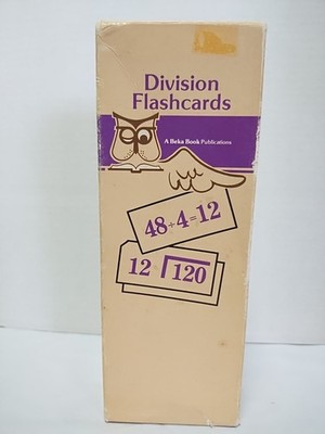 Division Flashcards Beka Book Publications 1980 Edition EUC