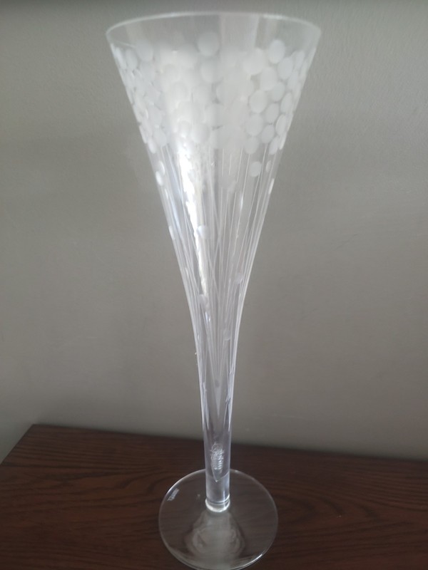 Artel Champagne Flute Crystal Glass "Balloons"