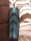 Simple Modern Insulated Tumbler with Lid and Straw | 24oz, - Midnight Black 