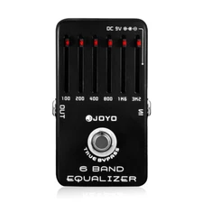 JOYO 6 Band EQ Pedal Equalizer ±18dB Guitar Effect Pedal True Bypass Metal Case