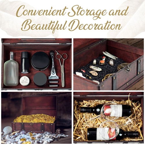 Schatztruhe Kindergeburtstag, Piratenkiste, Verschließbar mit Deckel 30x20x15cm - Bild 11 von 35