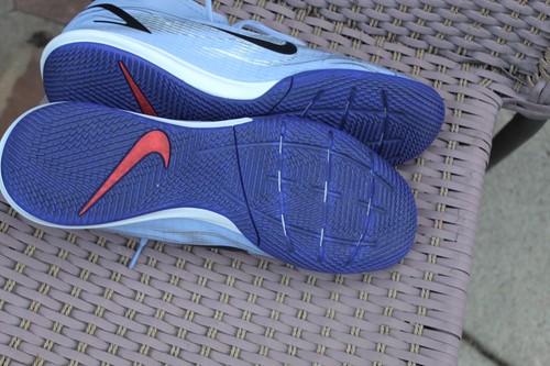 SCARPE DA CALCIO NIKE DB 2862-506 MERCULIAR KM INDOR VIOLA/ROSSO TAGLIA 11 IN PERFETTE CONDIZIONI - Foto 6 di 7