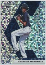 2021 Panini Mosaic Triston McKenzie Rookie Quick Pitch Silver Prizm RC #276