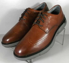204992 MS50 XC4 TANNER WINGTIP MEN'S SHOES 9 M COGNAC LEATHER JOHNSTON & MURPHY