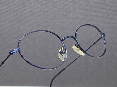 Armani Eyeglasses Women Round Blue Oval 269 Full Rim Metal