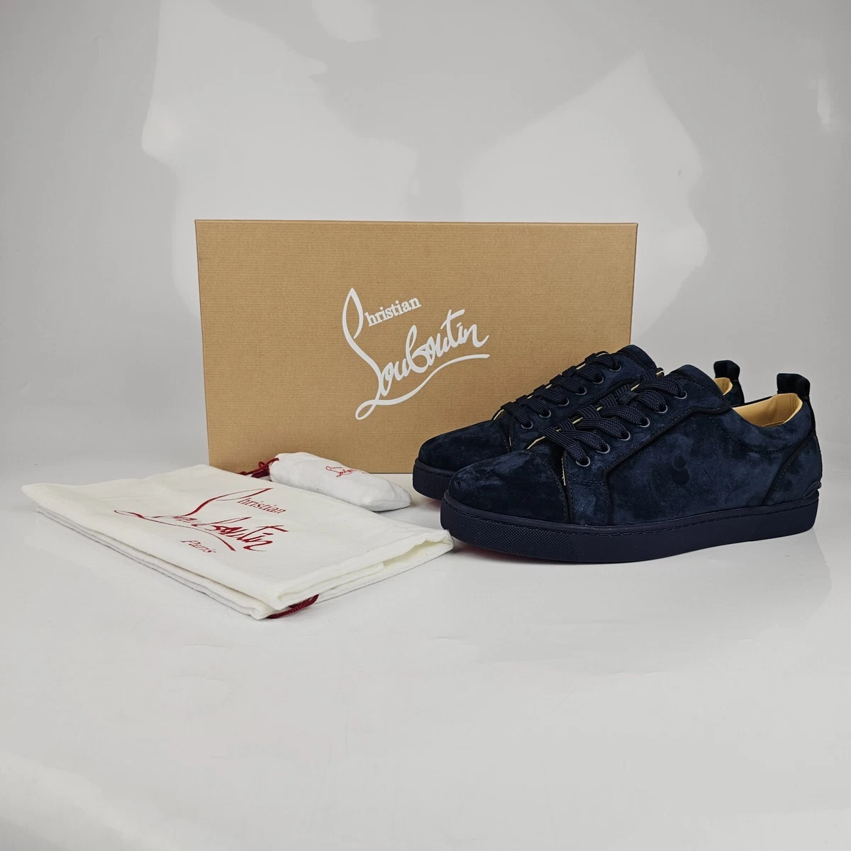 Christian Louboutin Fun Louis Junior Suede Sneaker