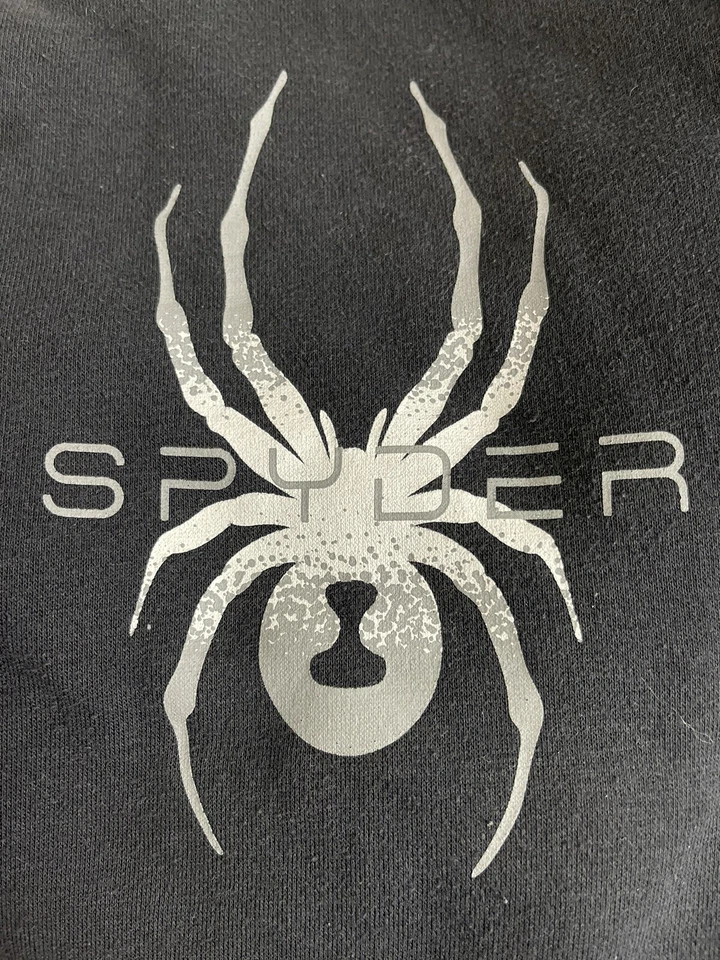 Spyder Boys Sudadera Grande 14/16 Negro Con Capucha Manga Larga Foto 2 de 4