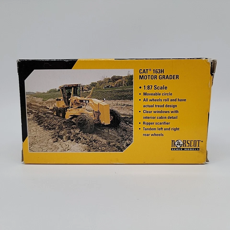 Norscot - CAT 163H Motor Grader - At Work - 1:87 Scale Die-Cast #55437 2008 - Image 4 of 4