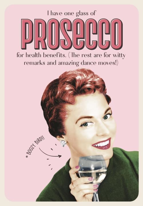 Birthday card ,Wet Your Whistle, Prosecco, Happy Birthday card