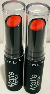 NABI Matte Lipstick MLS40 HOT ORANGE 2 PACK