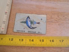 Smith River Rowdy Creek 1960's Fishing license member Kiwanis metal license card