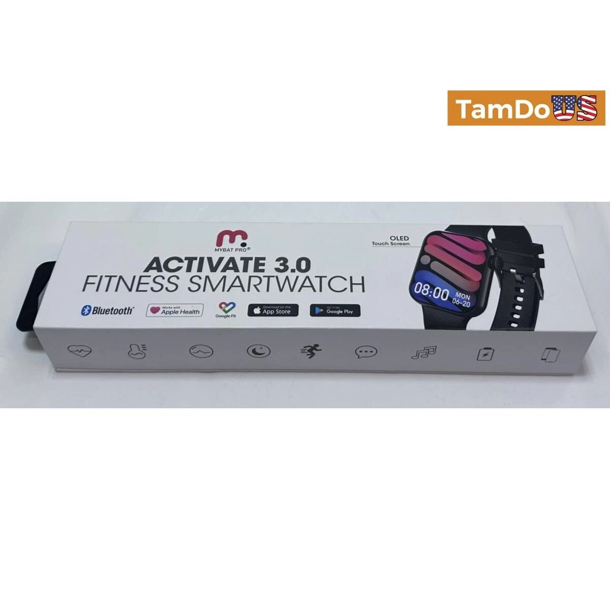 MyBat Pro Activate 3.0 Fitness Smartwatch