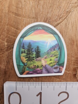 CAMPING STICKER Camping Decal Hiking Sticker Hike State Park National Park