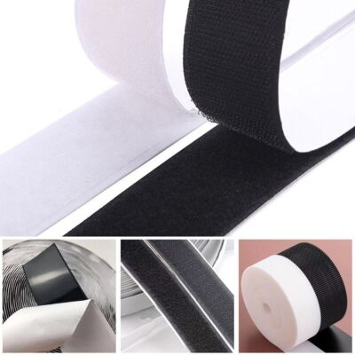 Klettband Set extra stark selbstklebend Flauschband + Hakenband Klettverschluss