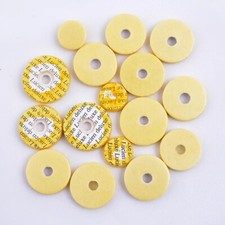16pcs Flute Pads Yellow Different Sizes For Flute Music Woodwind Pads