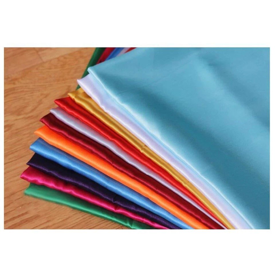 Plain Dupin Silk Indian Craft Cloth Fabric Wedding decoration for Sewing By Yard - Image 2 of 4