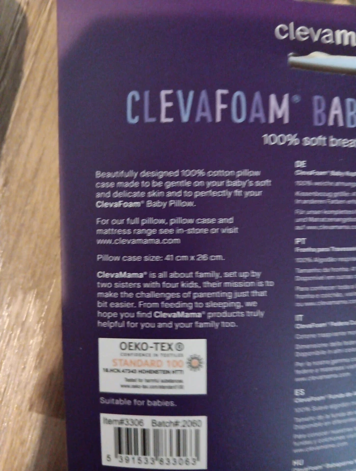 Clevama - Funda de Almohada 100% Algodón Niño Pequeño, Coral NUEVA En Paquete Envío Gratis Foto 4 de 4