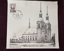 BELGIUM 1973 Tourist Publicity St Nicholas Church Eupen FIRST DAY CARD