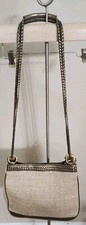 Vintage Warren Reed Purse Gold Straw Woven Crossbody Braided Handle