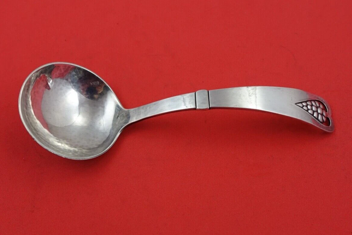 Grape by Georg Jensen Sterling Silver Sauce Ladle #19 6"