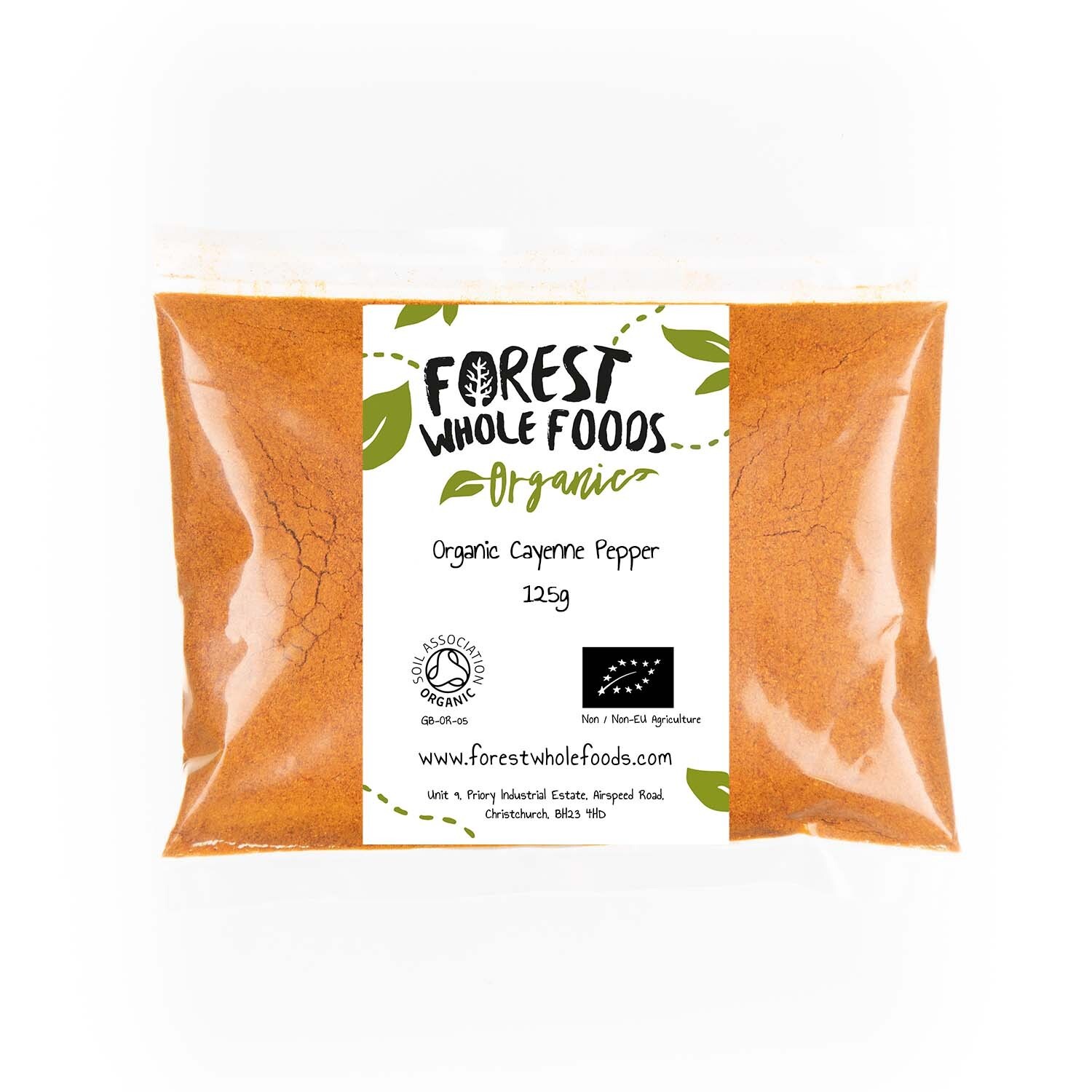 Organic Cayenne Pepper Powder 125g - Forest Whole Foods