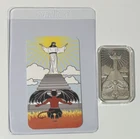CMG Mint Good Consumes Evil 1 Troy Oz .999 Silver Antiqued Art Bar With COA 2023