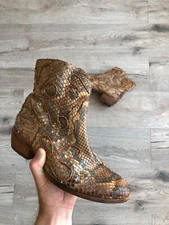 Fauzian Jeunesse Ankle Boots Katy Python Vintage Western