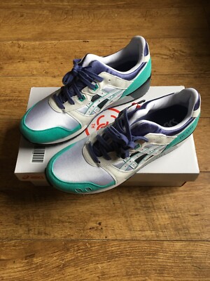 Asics GEl Lyte III OG White Blue Teal Purple 1191A266-103 Size UK  UK