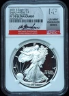 2021-S Proof Silver American Eagle PF70 NGC Michael Gaudioso Autograph