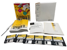 Lotus Approach 3.0 for Windows 3.1 PC IBM Big Box 123 Suite Complete