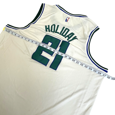Nike Jrue Holiday Milwaukee Bucks Cream City 21 Swingman