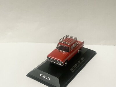 1/43 1968 Moskvich-408 USSR 4 door sedan red VVM014