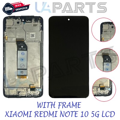 For Xiaomi REDMI NOTE 10 5G Touch Screen Digitizer LCD Display With Frame