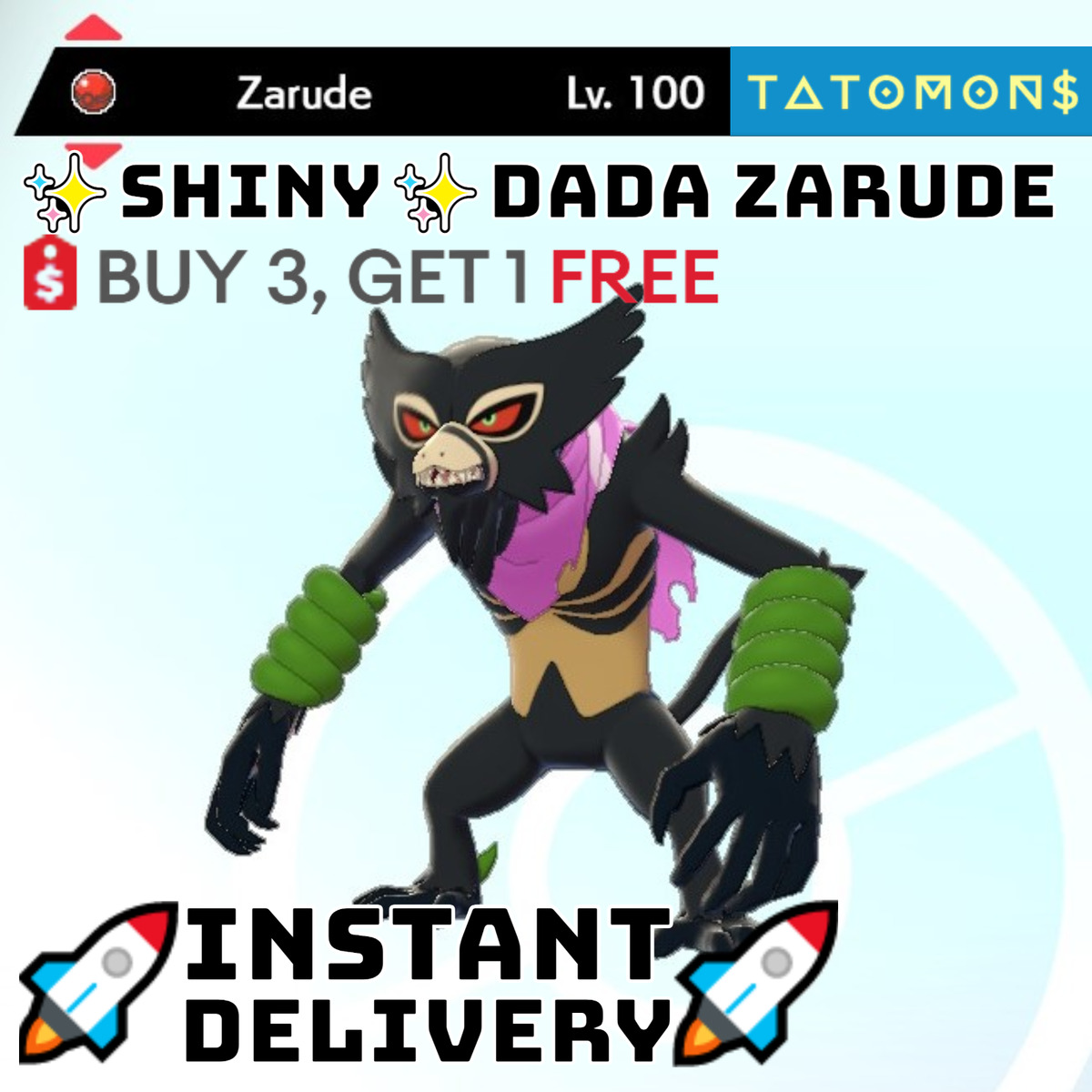 Zarude Dada 6IVs - Pokemon Sword & Shield