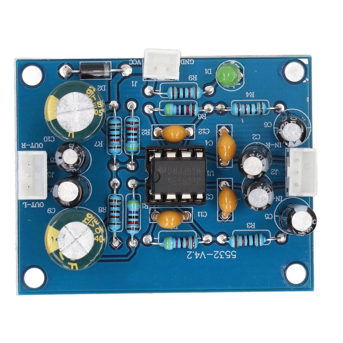 Preamp Module Audio Preamplifier Board NE5532 Chip Accessory Part