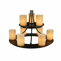 25" 9 Light Oil Rubbed Bronze chandler - Harpwell